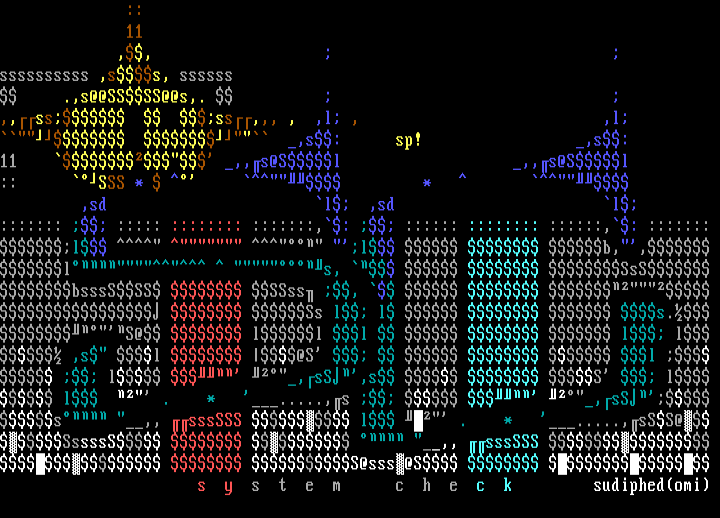 system check ascii #2 by sudiphed