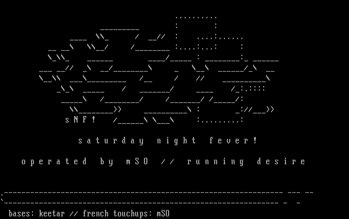 saturday night fever by keetar && mSO