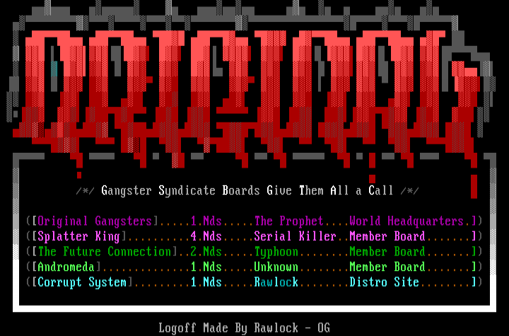 ORIGINAL GANGSTER SYNDICATE by RAWLOCK