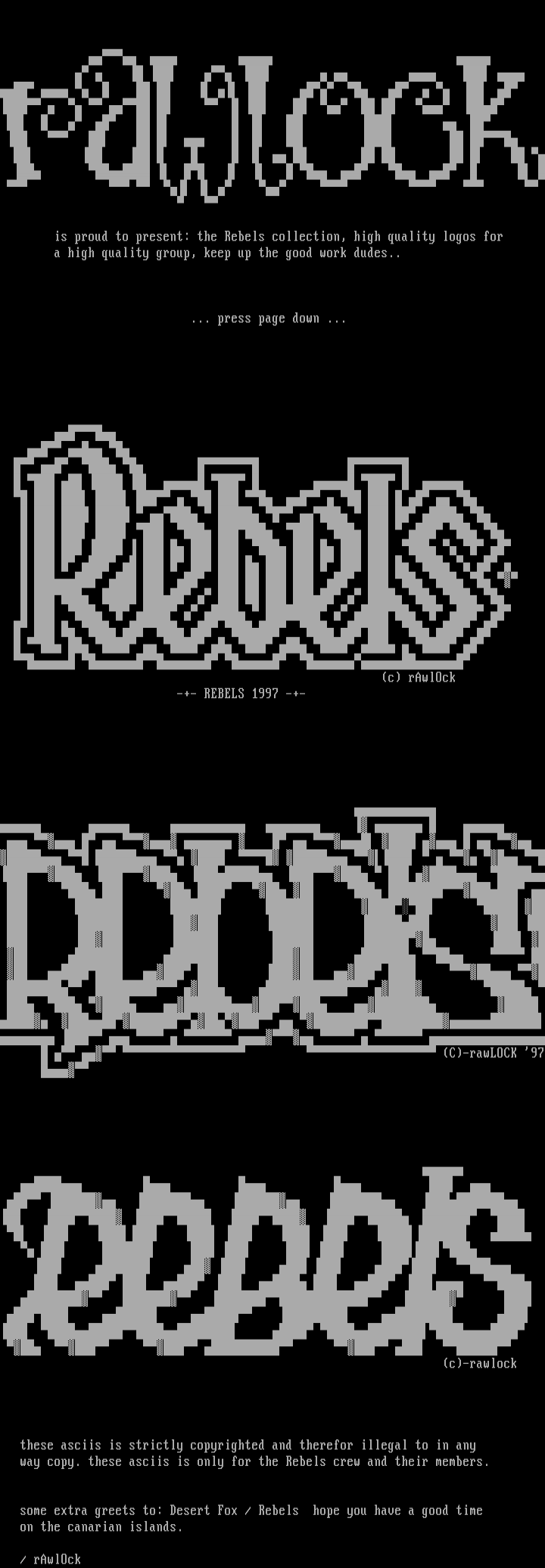 The Rebels Collection by rAwlOck (rl!)