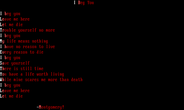 i beg you by montgomery