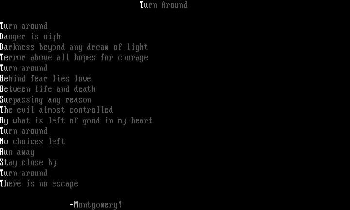 turn around by montgomery