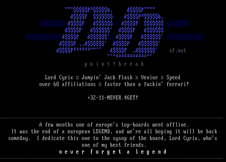 Pointbreak (down!) by Speed Freak