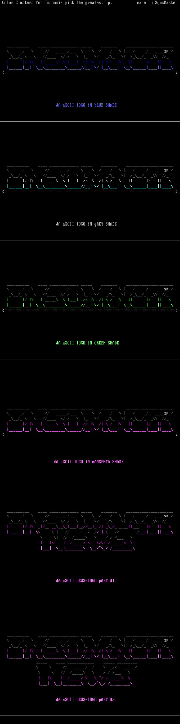 ASCII-PART #1 by SyncMaster