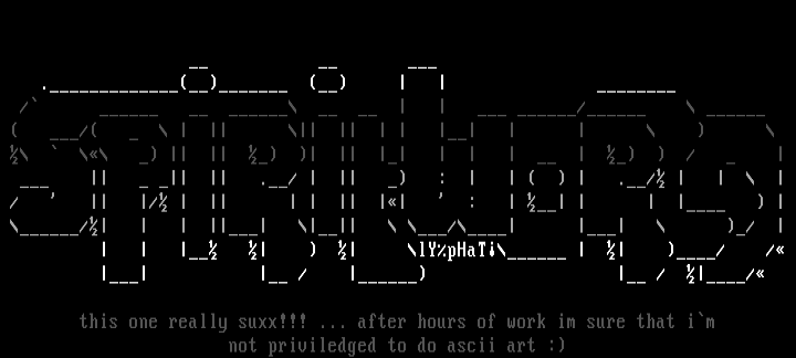 spirits ascii by lArrY