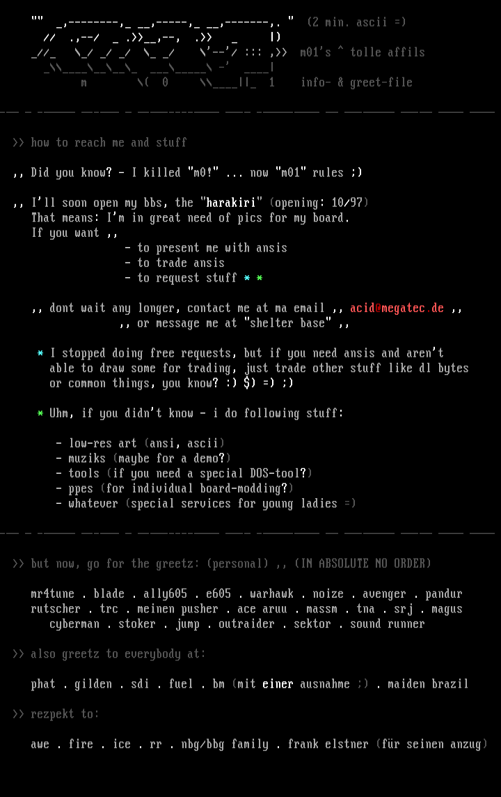 info-sheet by m01