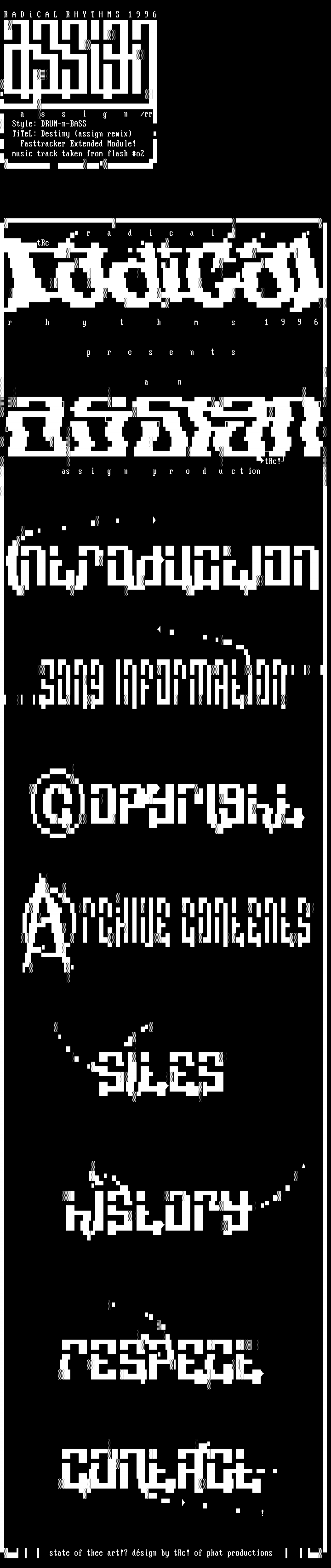 infofile for assign/RR by tricycle