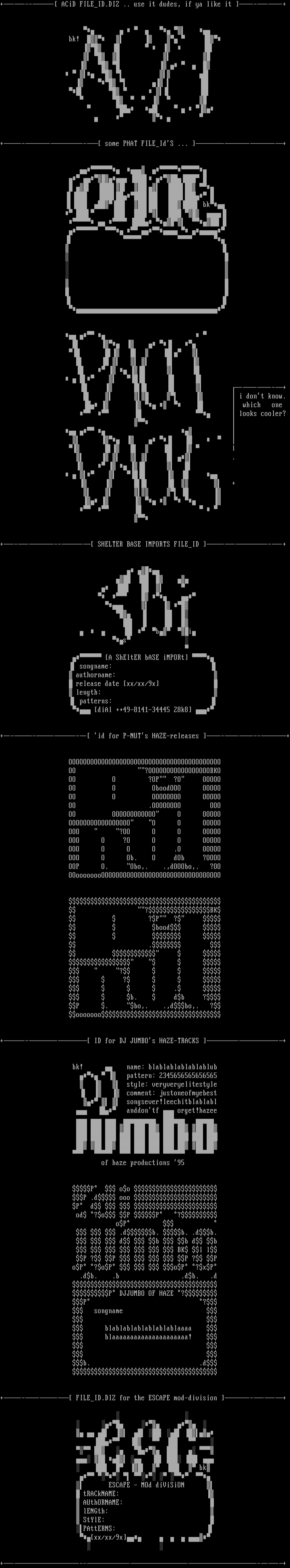 Solo FILE_ID.DIZ collection by blackknight