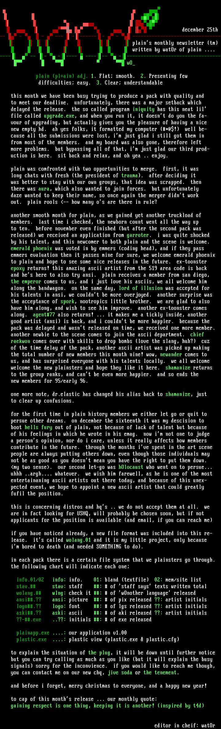 bland: december issue by watOr