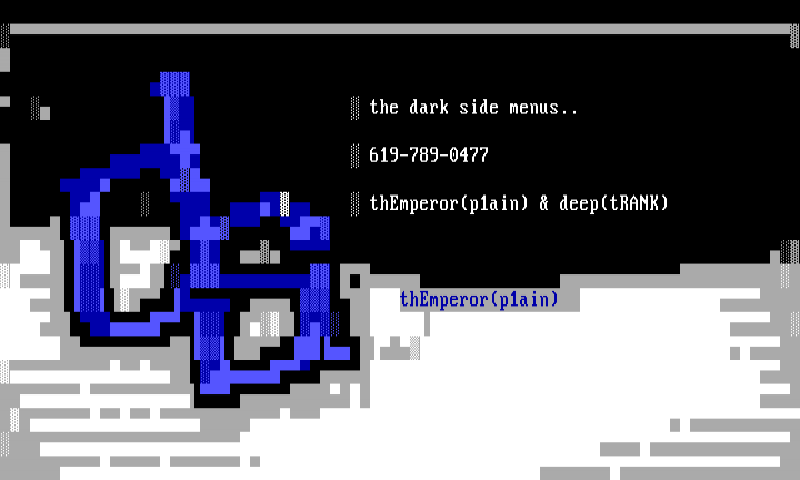 menu template (dark side) by the emperor