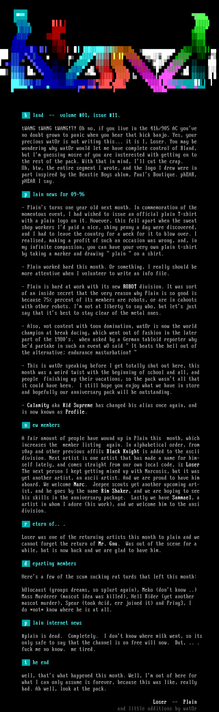 Bland: September 1996 by Loser/watOr