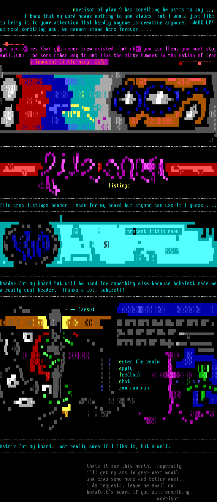 Ansi Collection #1 by Morrison