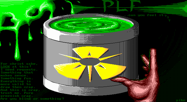 Green crap by pike