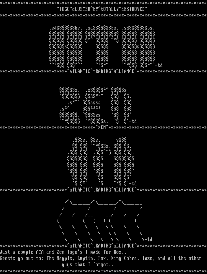 logo cluster #1 by totally destroyed