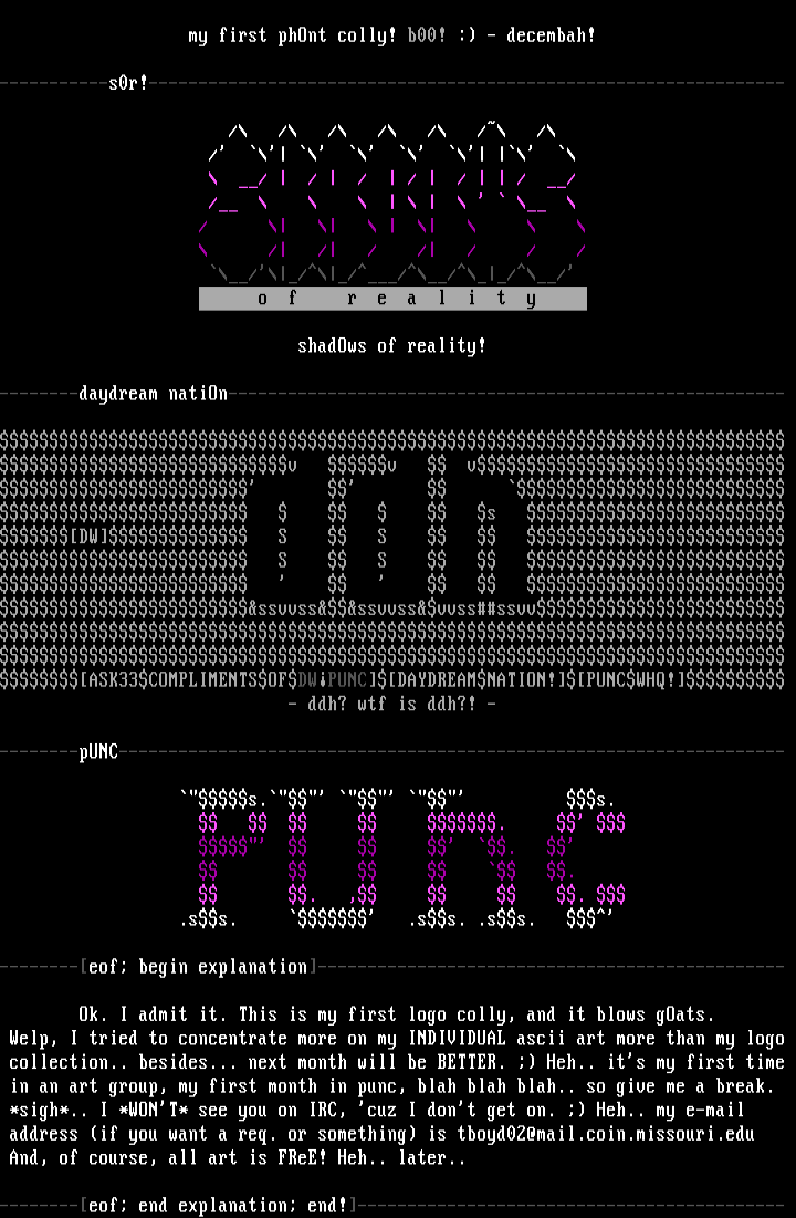 ascii colly #1 by darkwarrior