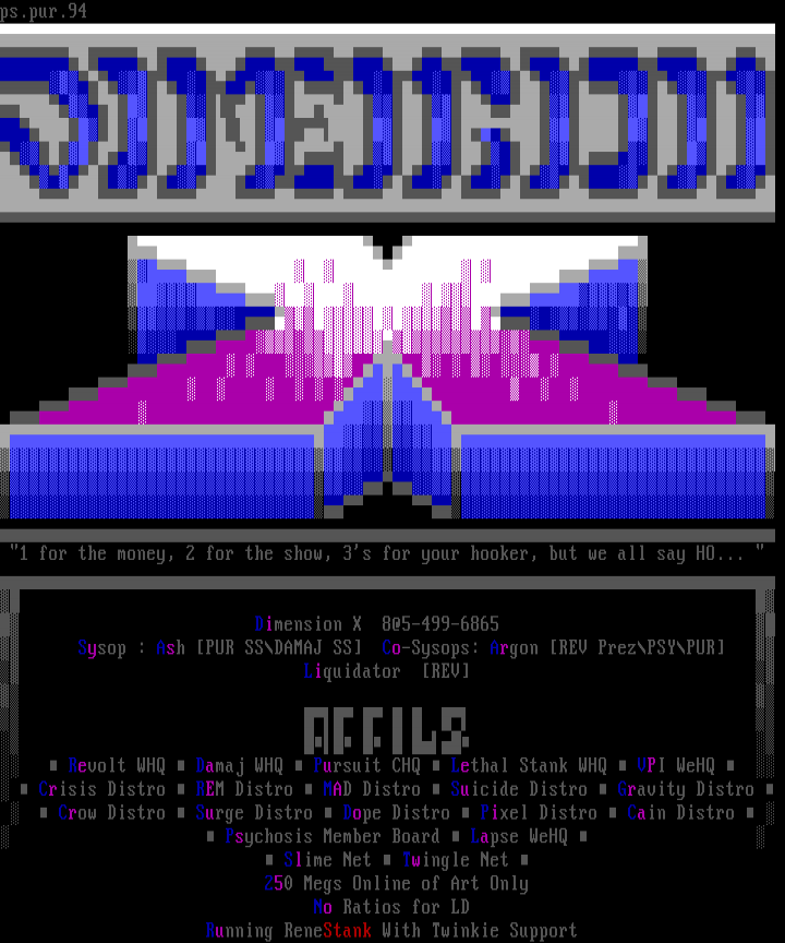 Dimension X - 1 by Psyber