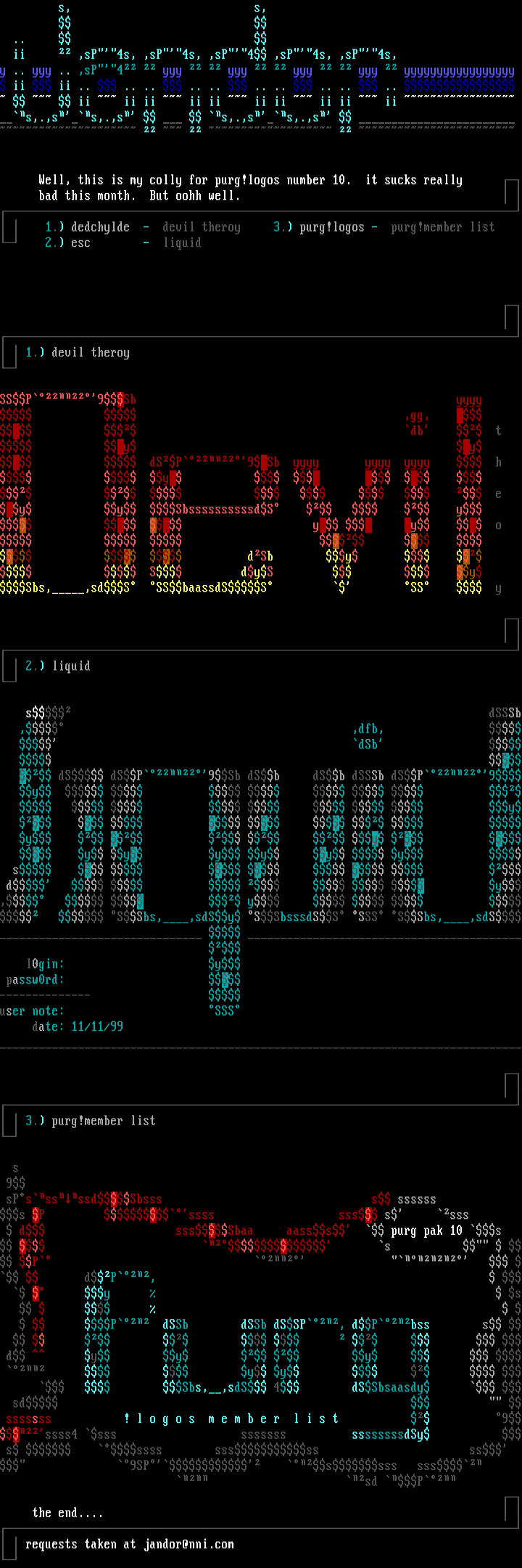 ascii colly by jandor