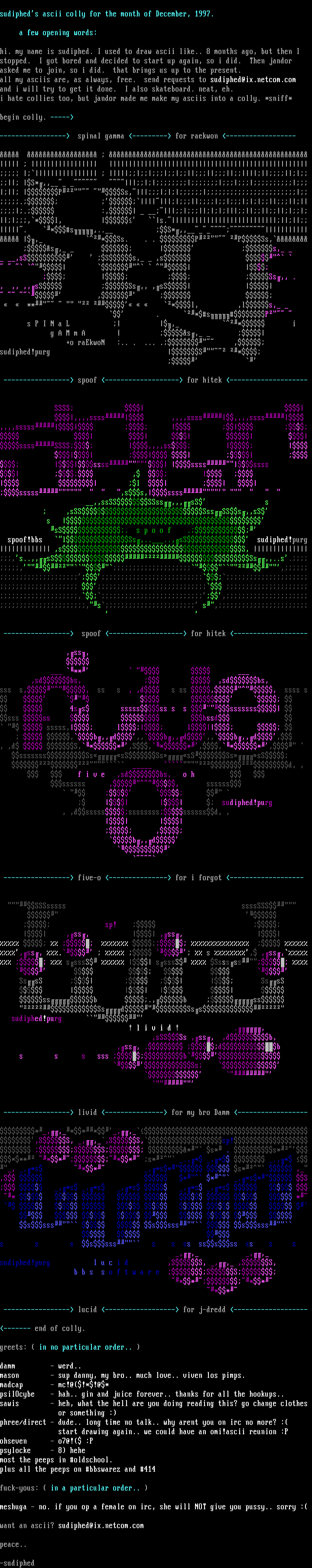ascii colly by sudiphed