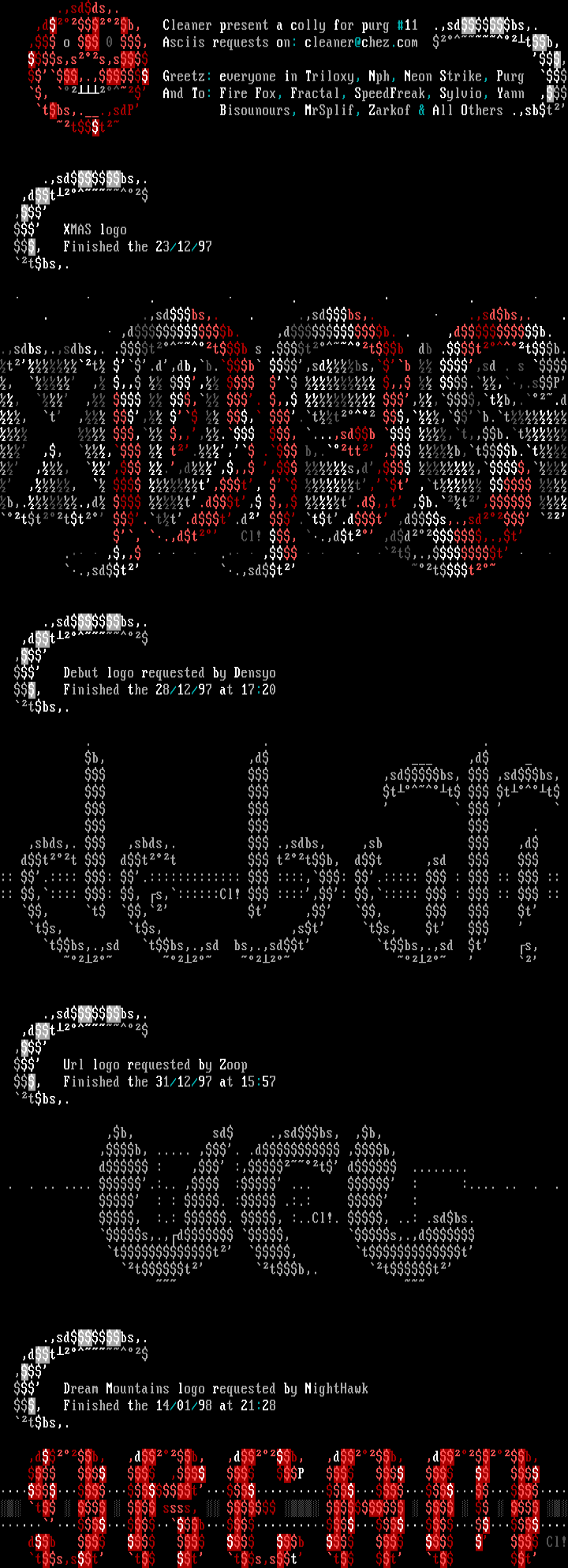 .:(pURG#11^aSCII^cOLLY):. by .:(cLEANER):.