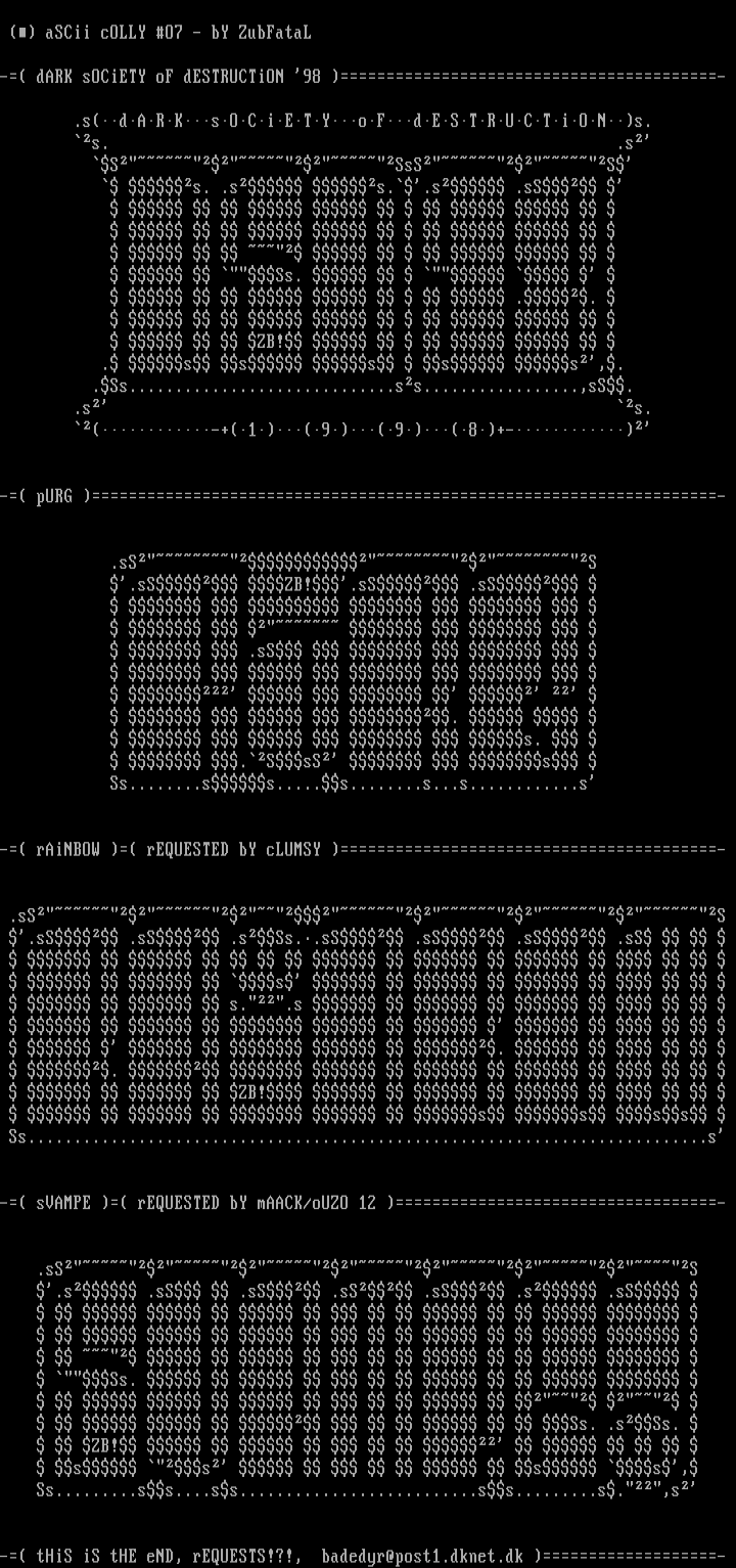 zubfatals ascii colly by zubfatal