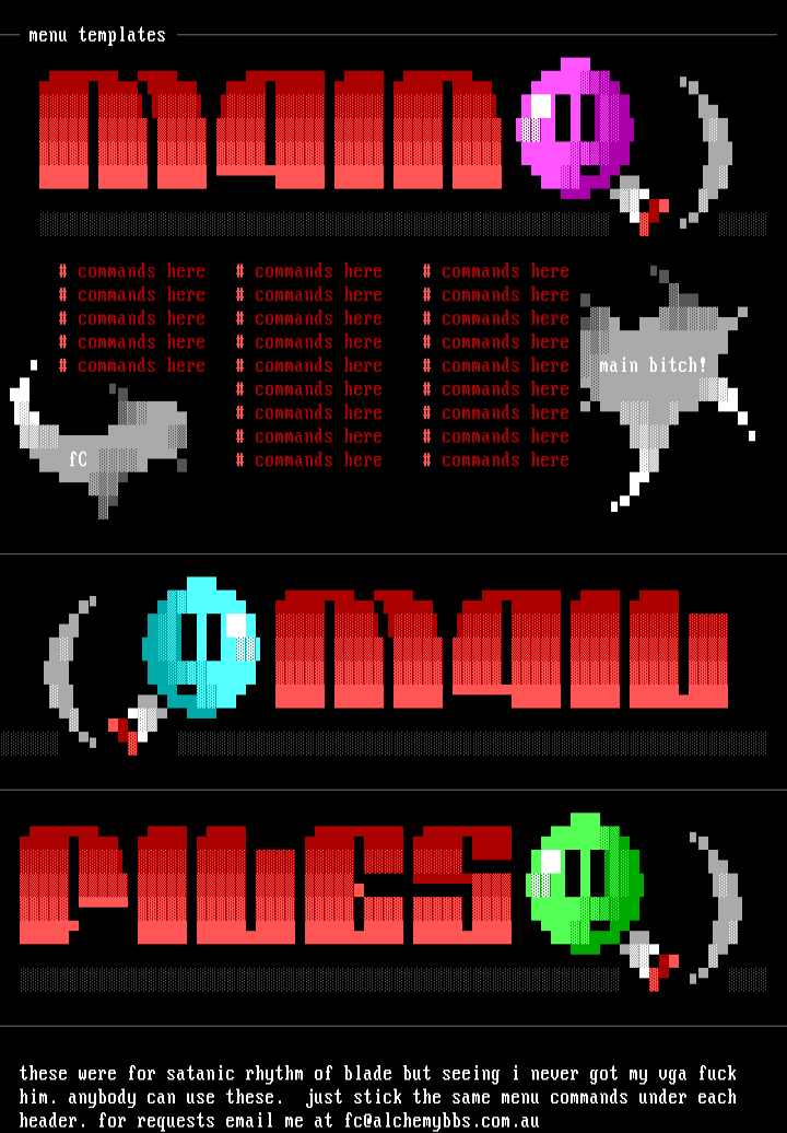Menu Headers by fRUitCAkE