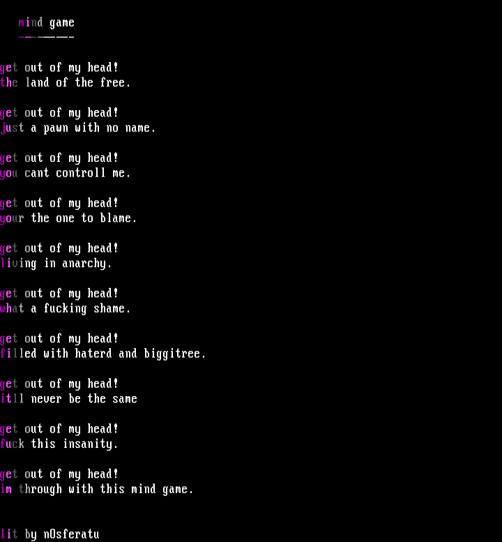 some gay lit by nOsferatu