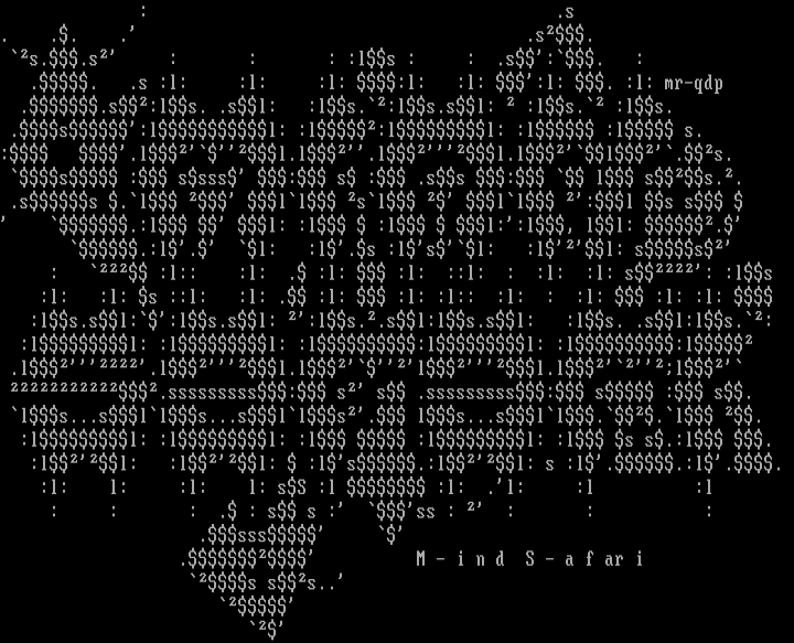 mind safari <ascii version> by mithrandir