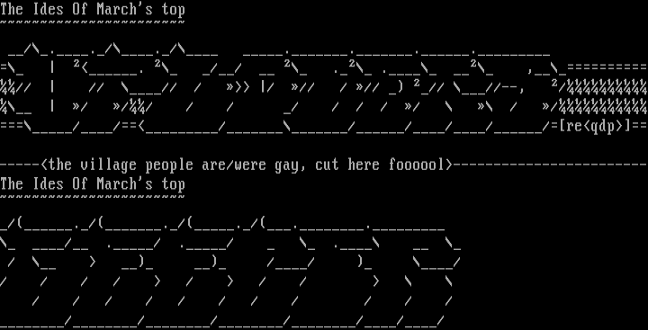 ascii's for Ides of march by rheostatic