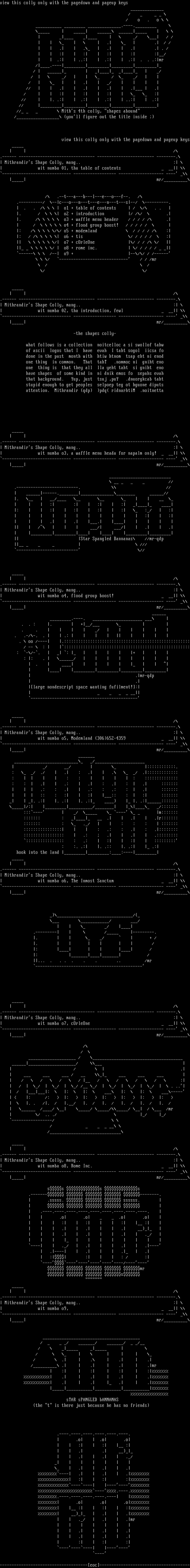 Ascii Shapes Colly by Mithrandir