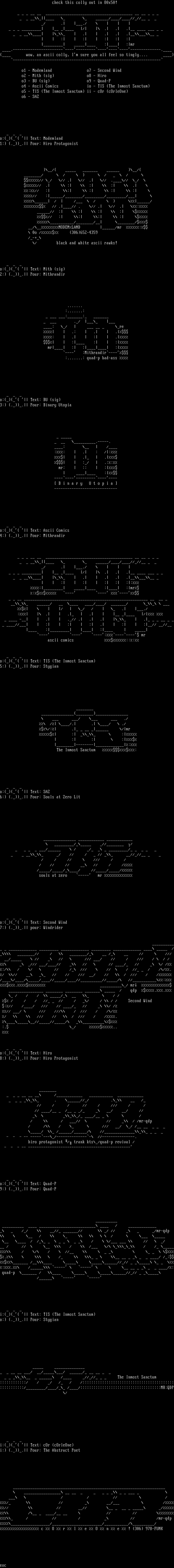 ascii colly(3)II?!? =) by mithrandir
