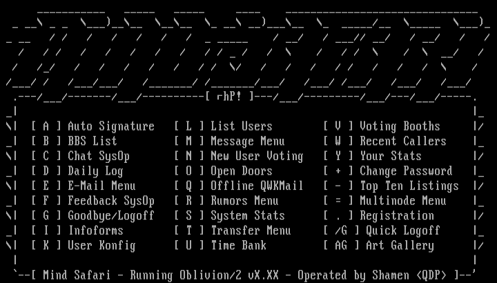 Mind Safari Menu by Hiro Protagonist