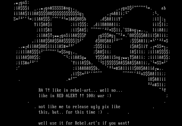 Rebel art's promotion (ugly one) by aCID^bURN