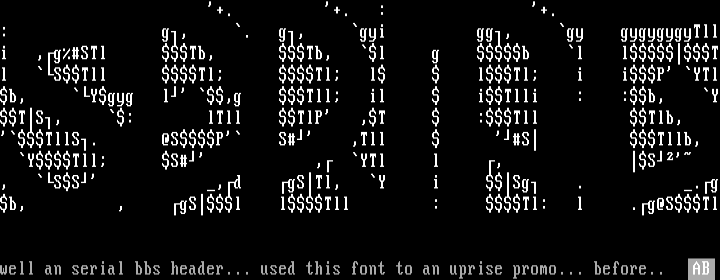 Serial BBS logo.. old by aCID^bURN