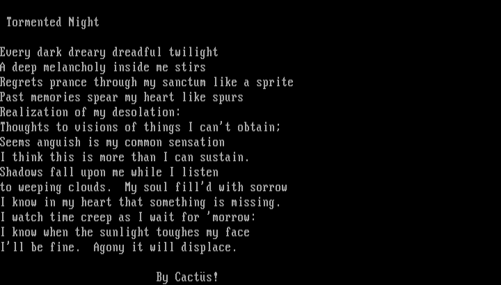 Tormented Night by Cactus