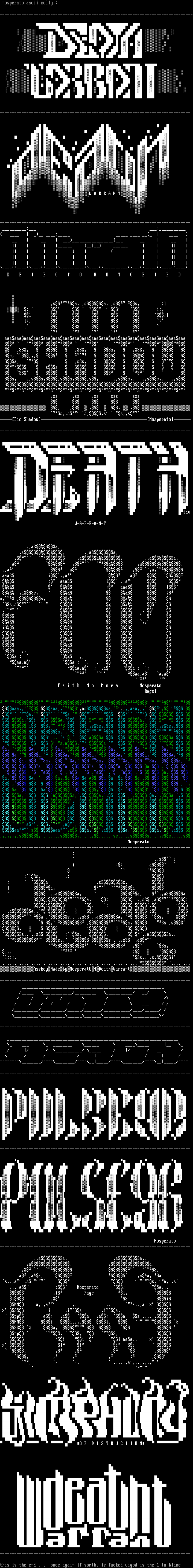 ascii colly by nosperato