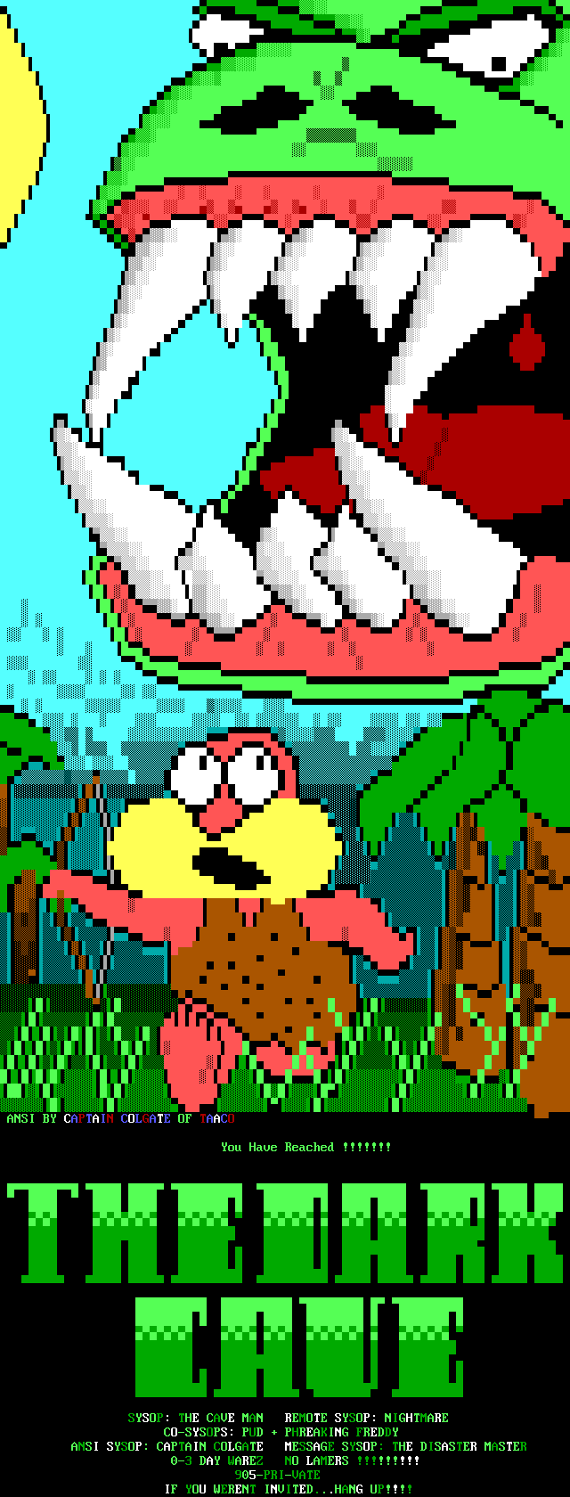 The Dark Cave by Captain Colgate