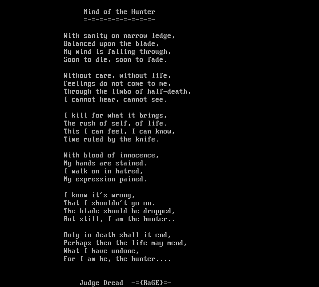 Mind of the Hunter by Judge Dread