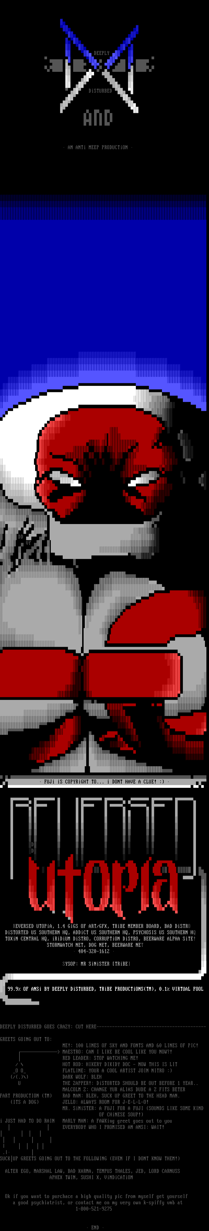 "DeeplyDisturbed . rAG nUMBAH tW0?"