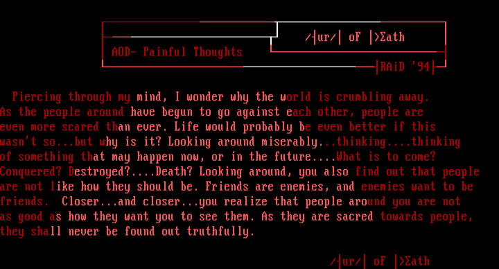 Painful Thoughts by Aura Of Death