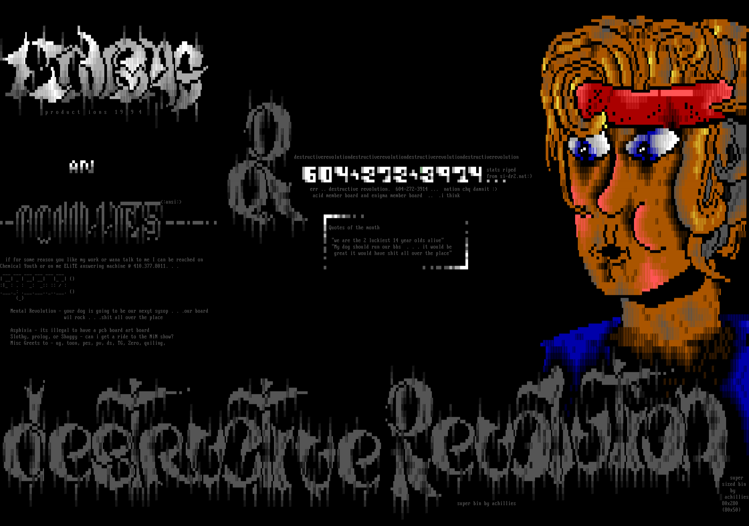Dedestructive Revolution bitch! by <:achillies:>