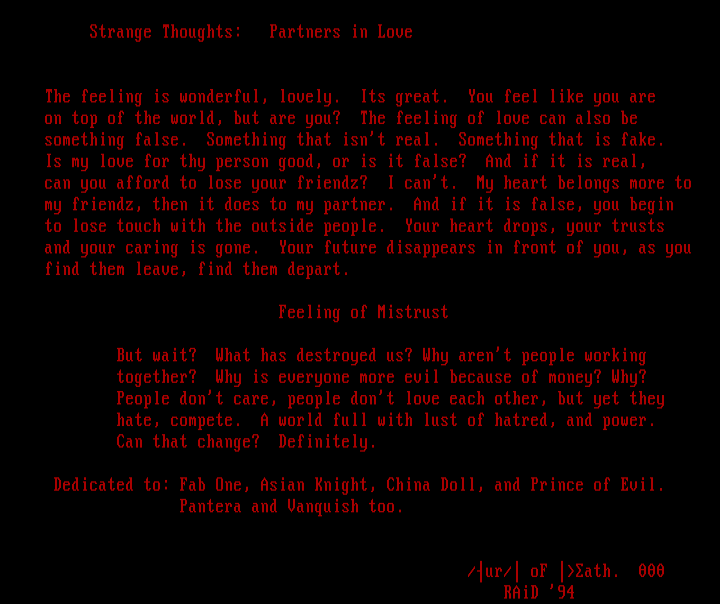 Strange Thoughts by Aura of Death