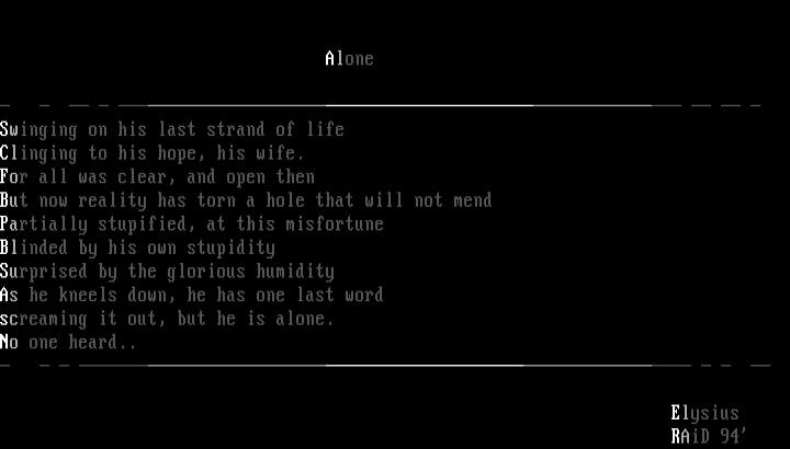 Alone by Elysius