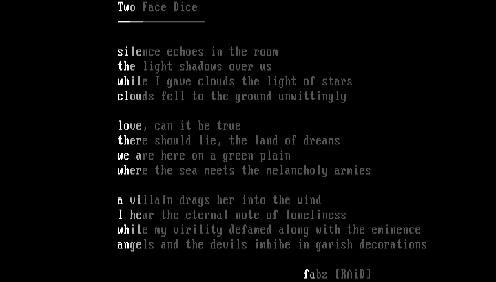 Two Face Dice by Fab One