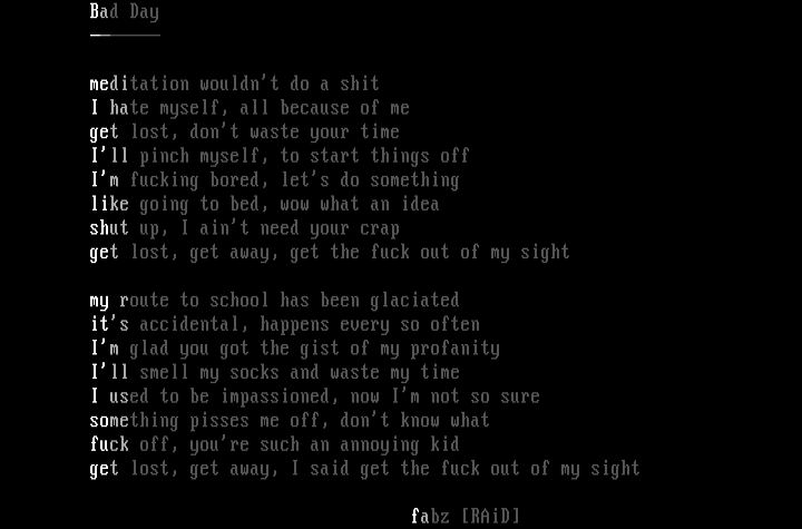 Bad Day by Fab One