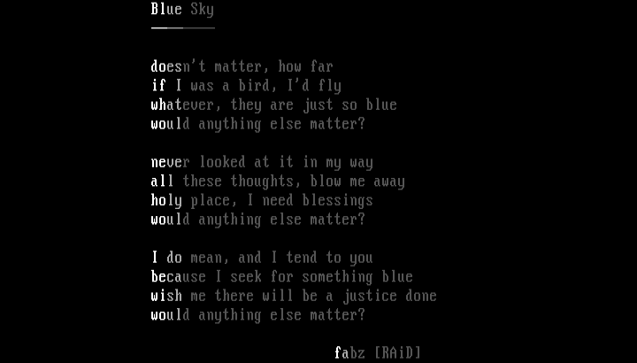 Blue Sky by Fab One