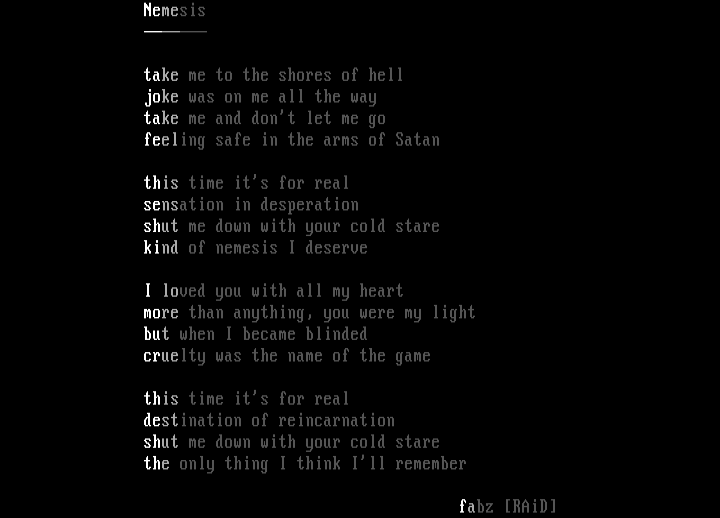 Nemesis by Fab One