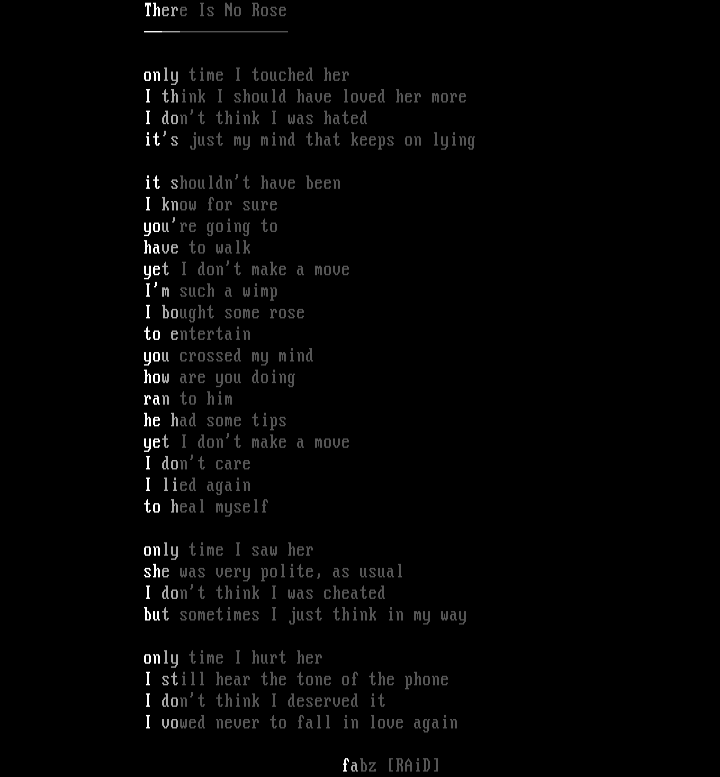 There Is No Rose by Fab One