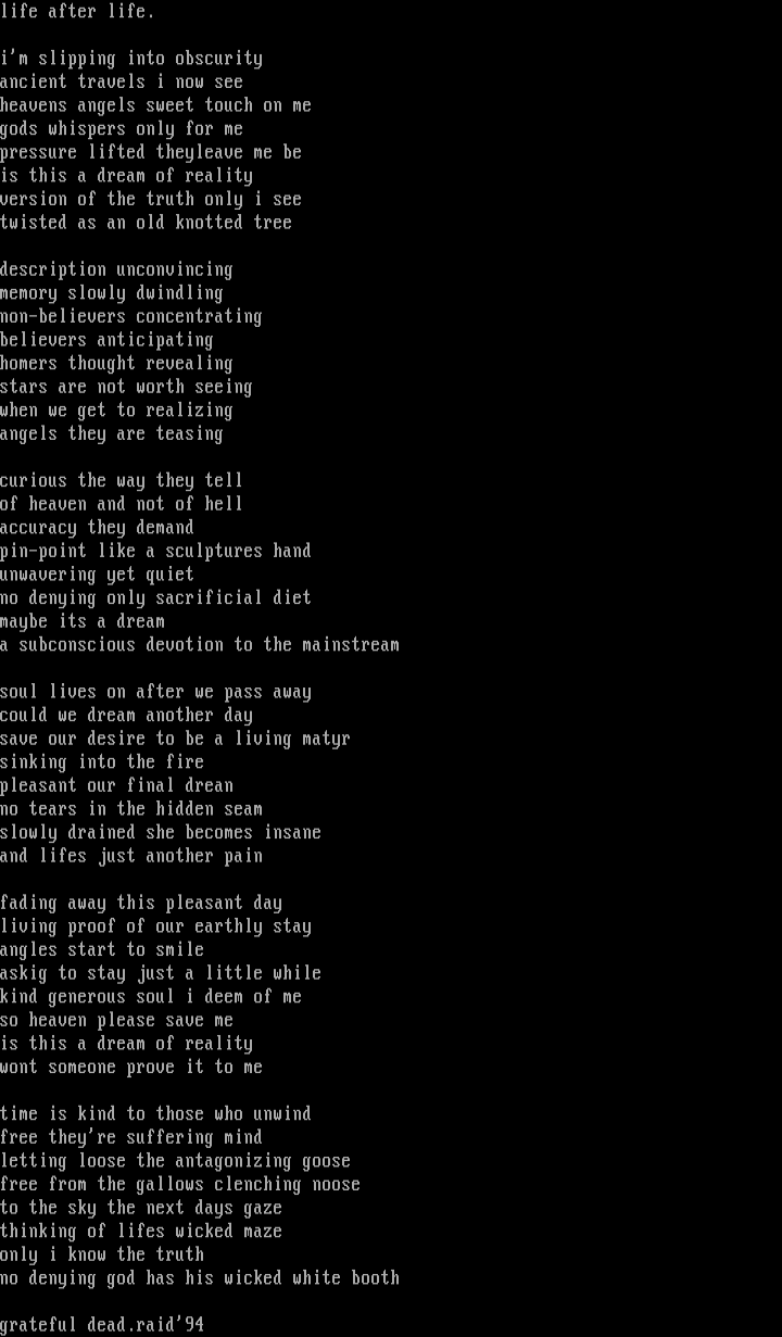 Life After Life by Grateful Dead