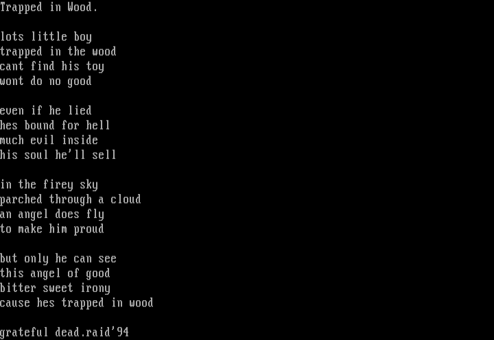 Trapped In Wood by Grateful Dead
