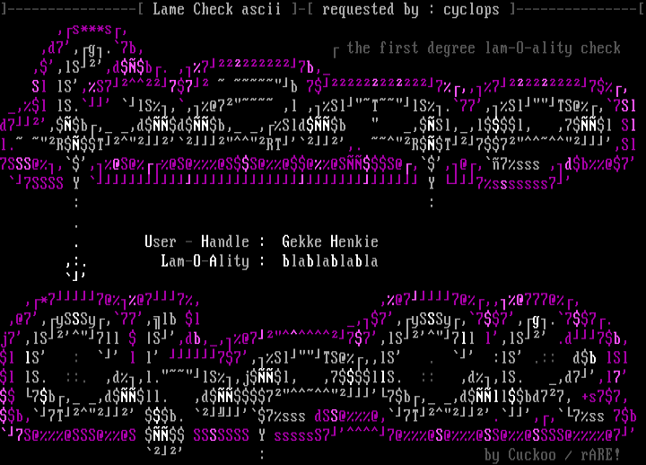 Lam-o-ality Checker by cuckoo
